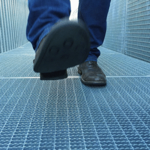 Serrated Grating Panels for platform walkway