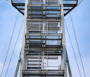 galvanized grating steps, stair treads