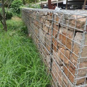 каменная стена габион клетка